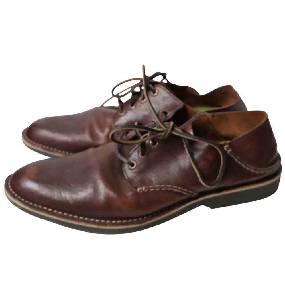 Sperry Brown Leather Lace Up Oxford Shoes Mens 12 Classic Academia‎ Preppy Work